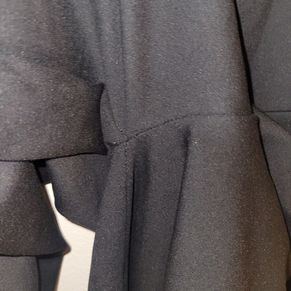 Lysee Black V Neckline Wide Leg Romper - Picture 12 of 14